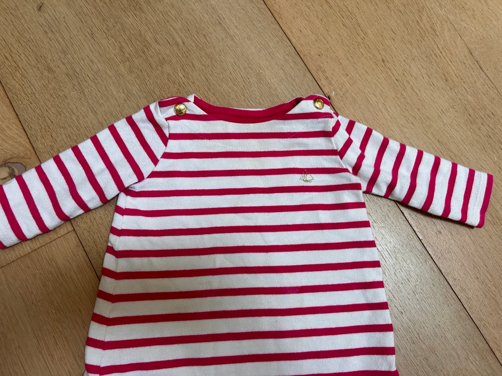 Adorável vestidinho com listras rosas Petit Bateau – photo 6
